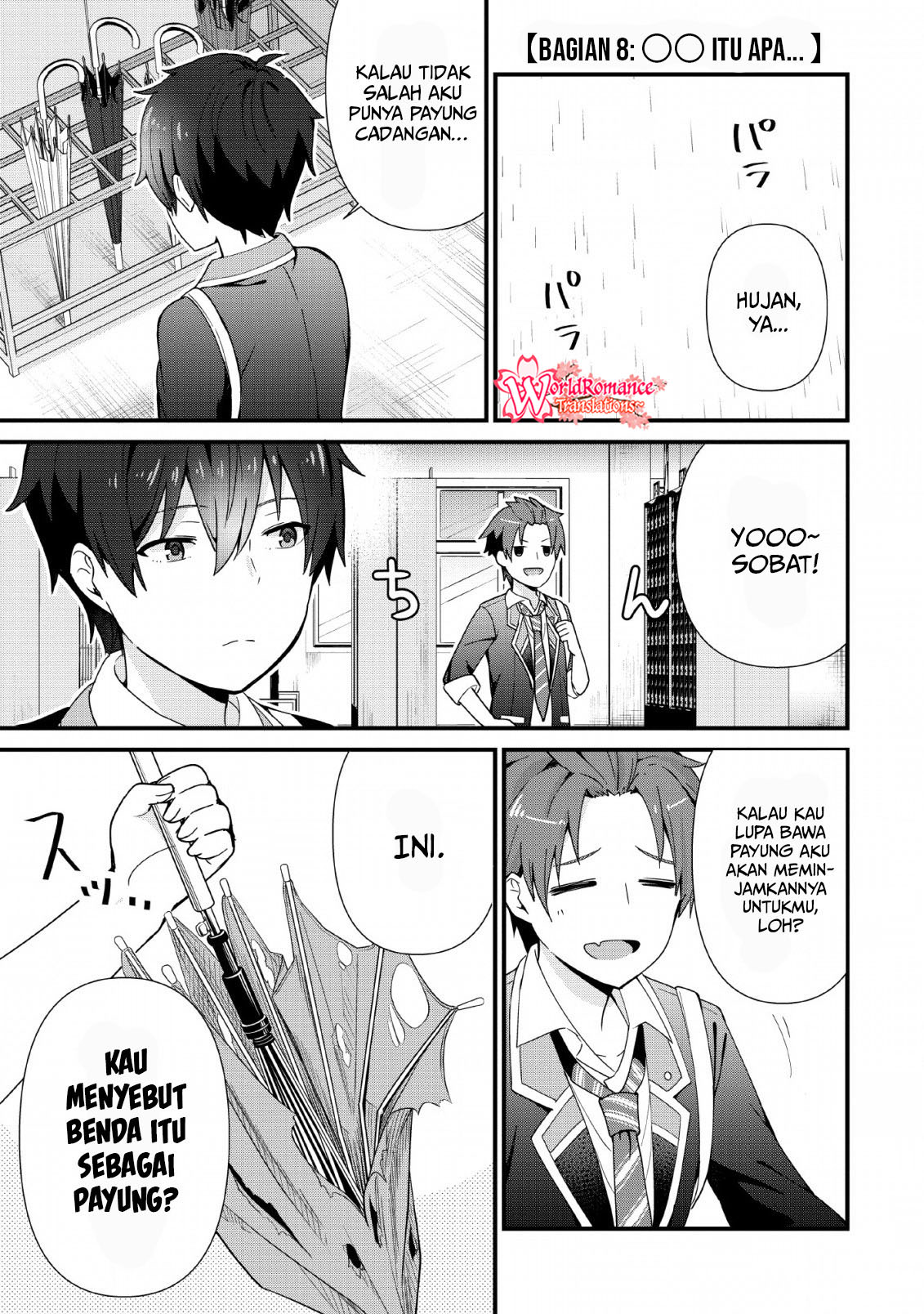 The Cute Girl Sitting Next to Me Is Trying to Make Me Fall in Love With Her as a Way to Ridicule Me, but the Tables Were Turned on Her Before She Knew It Chapter 02 Gambar 16